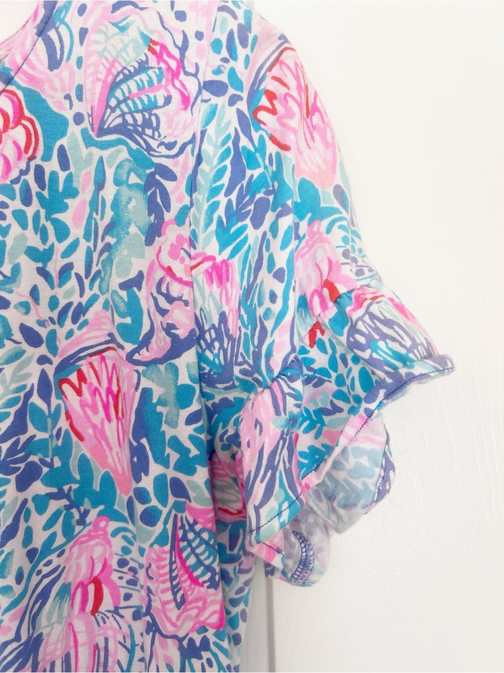 Lilly Pulitzer Jodee Ruffle Swing Dress in Treasure Trove L - Picture 6 of 9